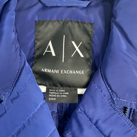 Armani Exchange Royal Blue Down Jacket - Picture 4 of 13